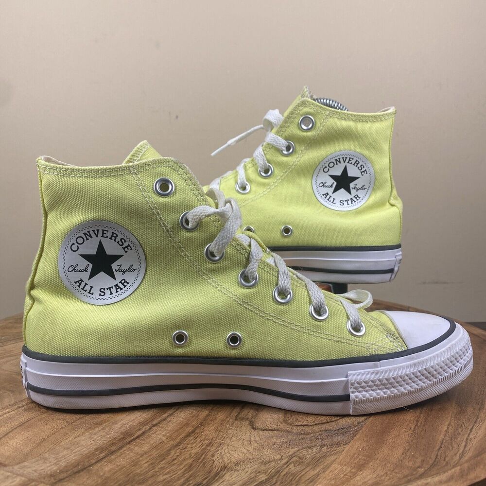 Converse Chuck Taylor All Star High Top Sneakers in Lemon Yellow